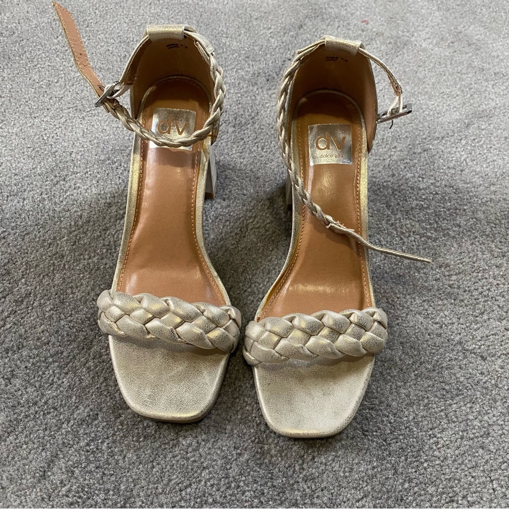 Women's Braided Strap Sandals - Gold